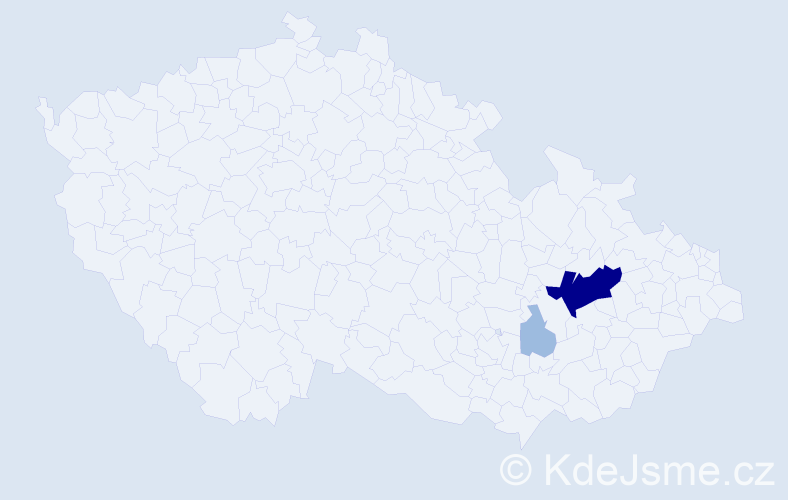 Příjmení: 'Mayrwöger', počet výskytů 5 v celé ČR