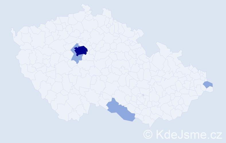 Příjmení: 'Bellada', počet výskytů 10 v celé ČR