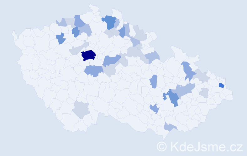 Příjmení: 'Mohr', počet výskytů 96 v celé ČR