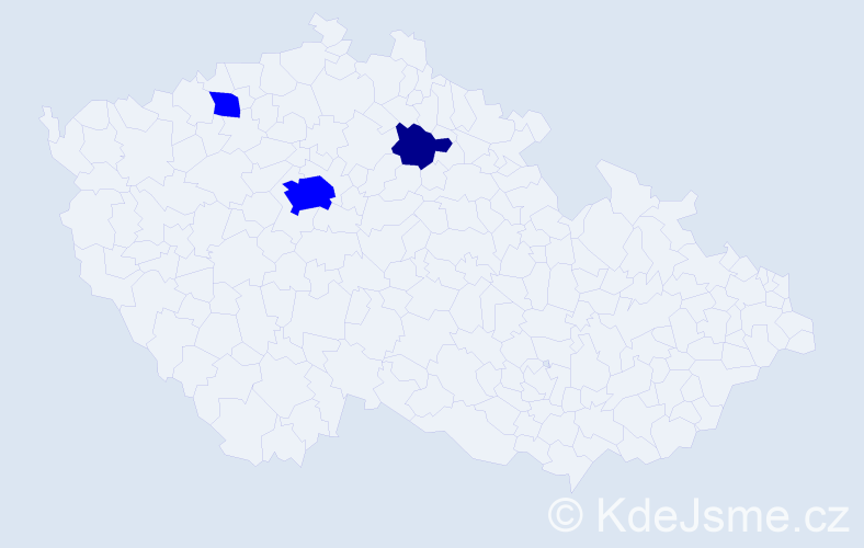 Příjmení: 'Štraussová', počet výskytů 4 v celé ČR