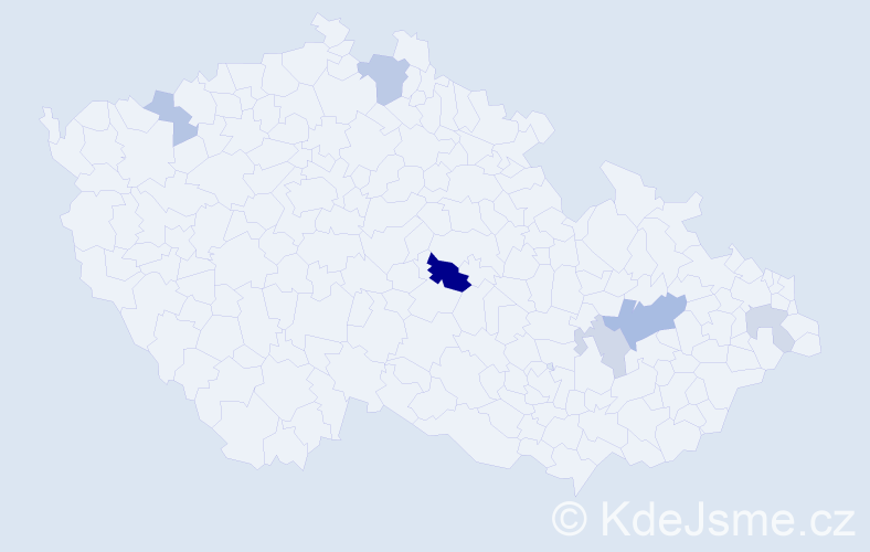 Příjmení: 'Somsiová', počet výskytů 12 v celé ČR