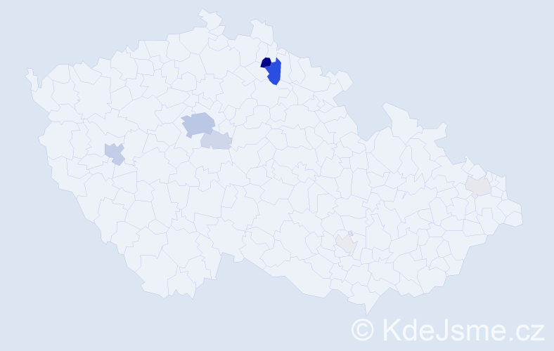 Příjmení: 'Tsohla', počet výskytů 31 v celé ČR