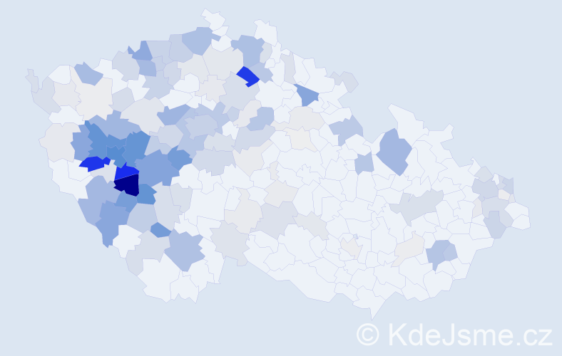 Příjmení: 'Šeflová', počet výskytů 586 v celé ČR