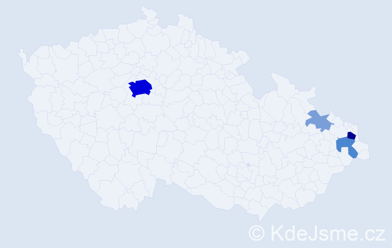 Příjmení: 'Dembowski', počet výskytů 18 v celé ČR
