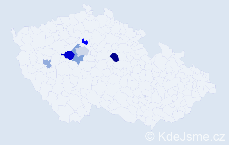 Příjmení: 'Ivashchuk', počet výskytů 8 v celé ČR
