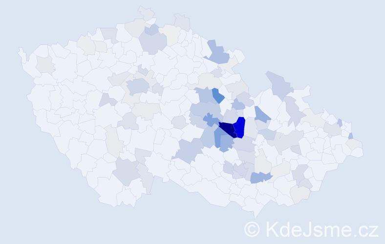 Příjmení: 'Ehrenbergerová', počet výskytů 328 v celé ČR