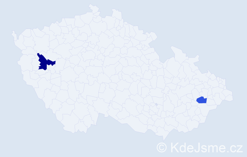 Příjmení: 'Kowarschik', počet výskytů 3 v celé ČR