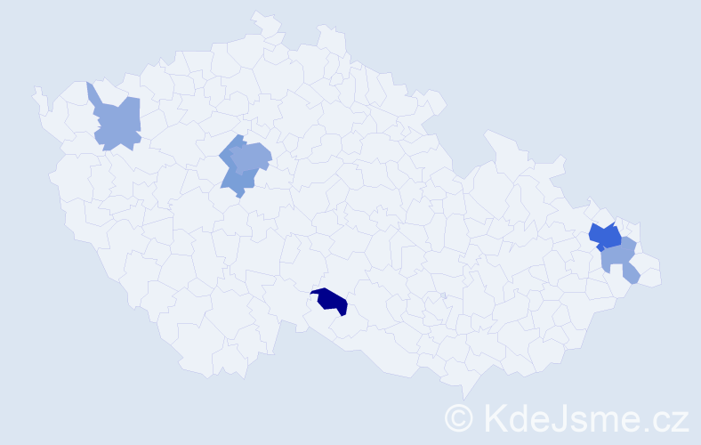 Příjmení: 'Plunder', počet výskytů 17 v celé ČR