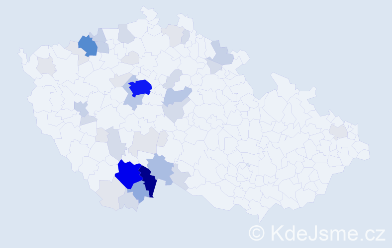 Příjmení: 'Kamiš', počet výskytů 166 v celé ČR