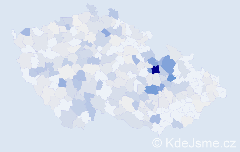 Příjmení: 'Hejl', počet výskytů 1045 v celé ČR