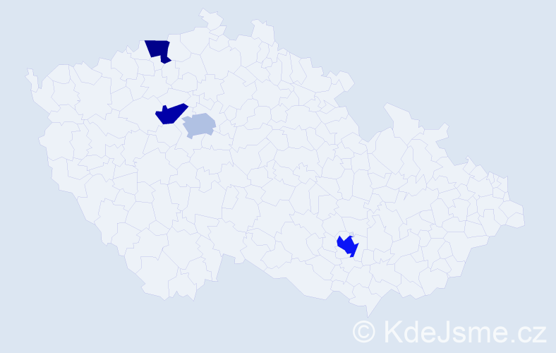 Příjmení: 'Rodin', počet výskytů 10 v celé ČR