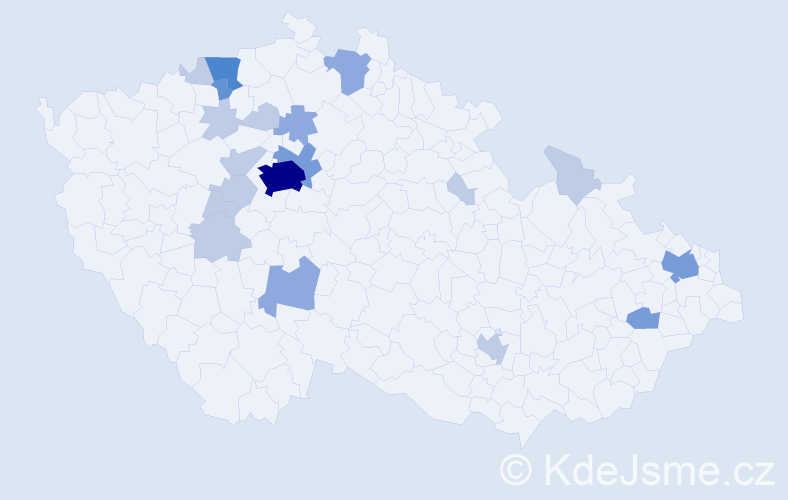 Příjmení: 'Marhulová', počet výskytů 44 v celé ČR