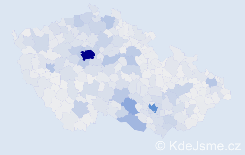 Příjmení: 'Svoboda', počet výskytů 25257 v celé ČR