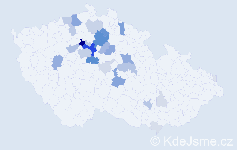 Příjmení: 'Machota', počet výskytů 121 v celé ČR