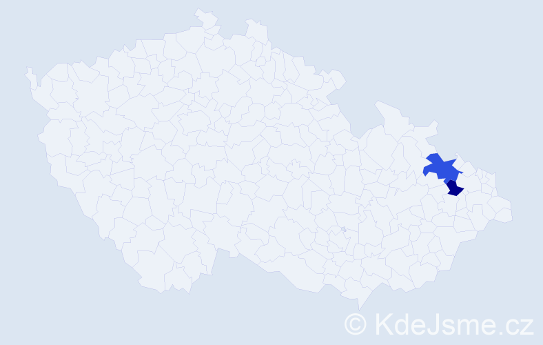Příjmení: 'Sidunov', počet výskytů 6 v celé ČR