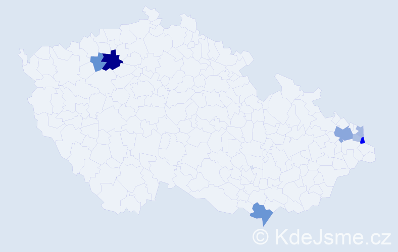 Příjmení: 'Sihlovec', počet výskytů 15 v celé ČR