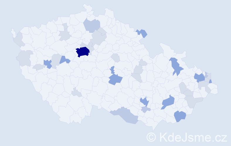 Příjmení: 'Líška', počet výskytů 82 v celé ČR