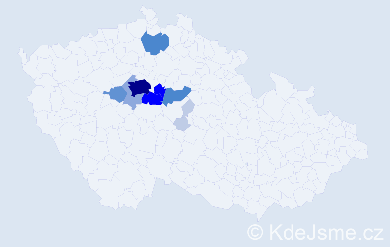Příjmení: 'Splavec', počet výskytů 44 v celé ČR