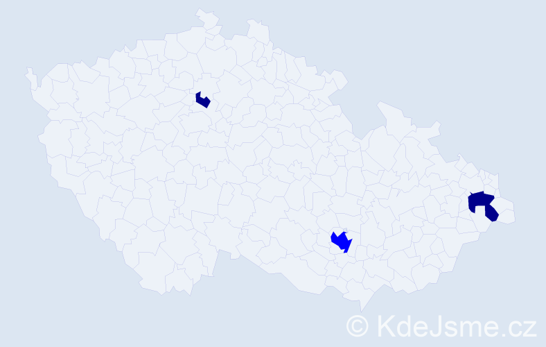 Příjmení: 'Minkovová', počet výskytů 5 v celé ČR