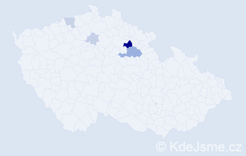 Příjmení: 'Strůnová', počet výskytů 13 v celé ČR