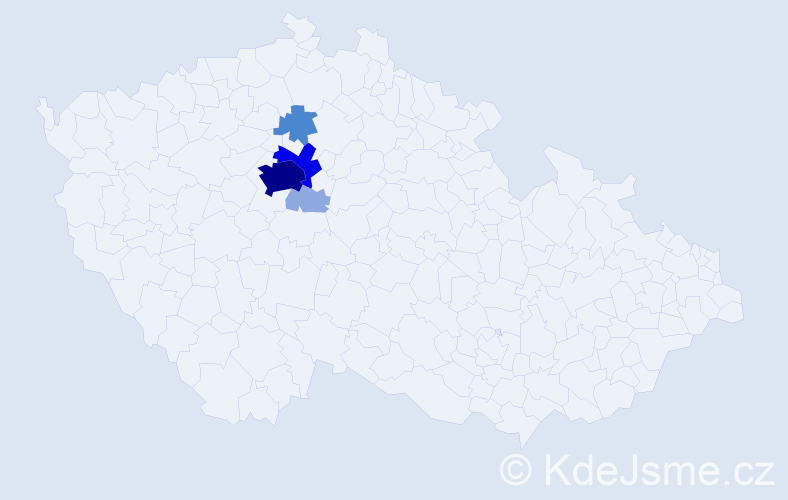 Příjmení: 'Iltis', počet výskytů 15 v celé ČR