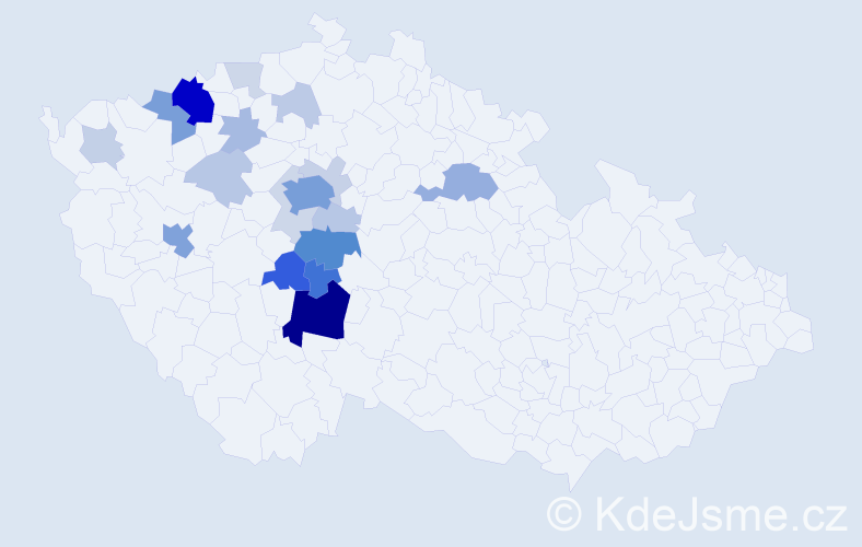 Příjmení: 'Merxbauer', počet výskytů 76 v celé ČR