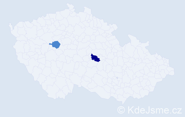 Příjmení: 'Fourie', počet výskytů 4 v celé ČR