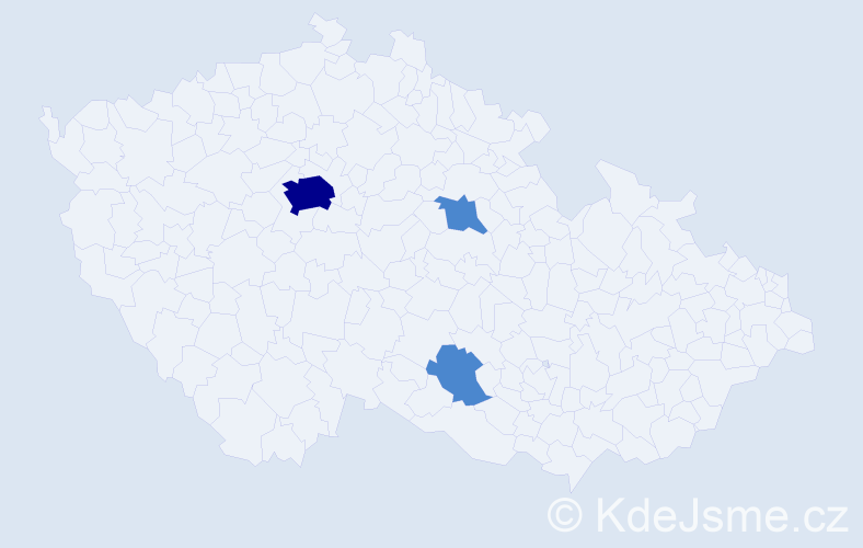 Příjmení: 'Votinská', počet výskytů 5 v celé ČR