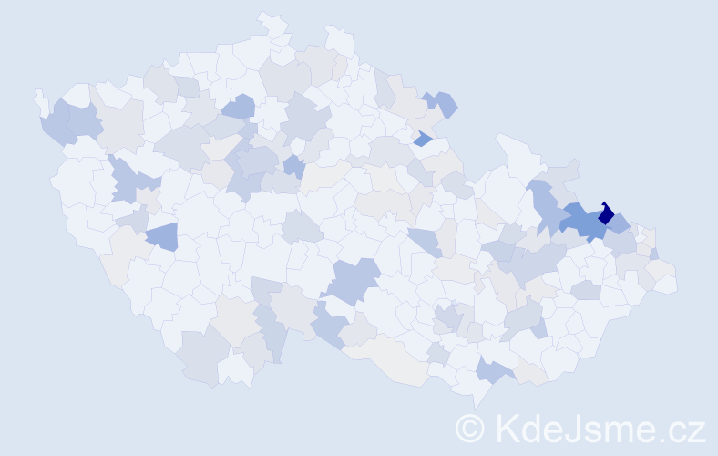 Příjmení: 'Hartmann', počet výskytů 471 v celé ČR