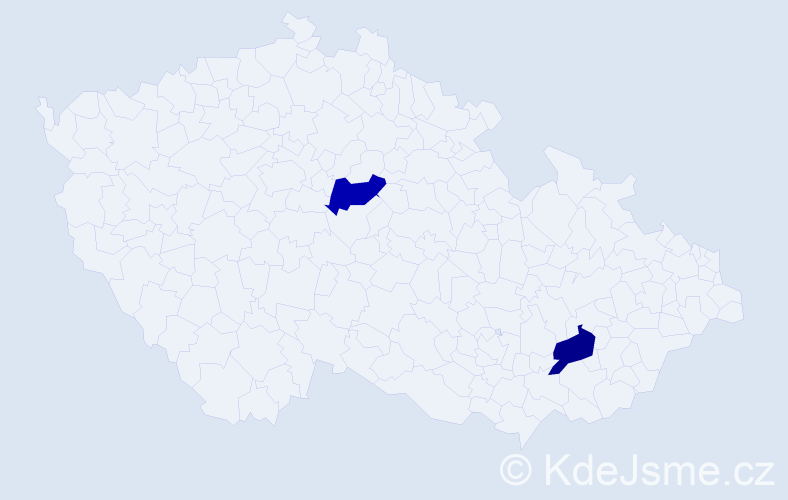 Příjmení: 'Dumanová', počet výskytů 4 v celé ČR