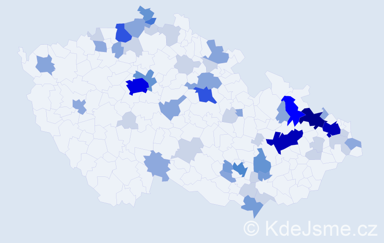 Příjmení: 'Ludwig', počet výskytů 168 v celé ČR