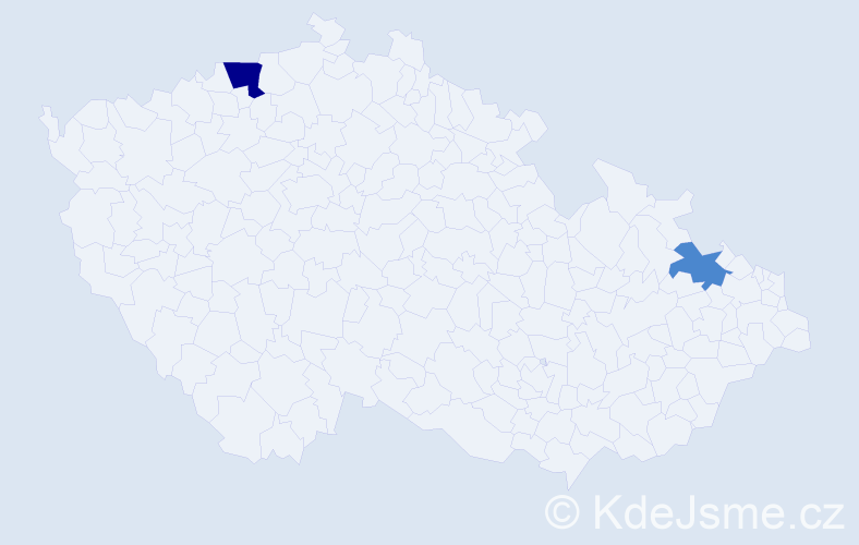 Příjmení: 'Schiesserová', počet výskytů 4 v celé ČR