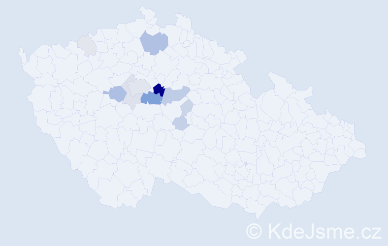 Příjmení: 'Splavec', počet výskytů 47 v celé ČR