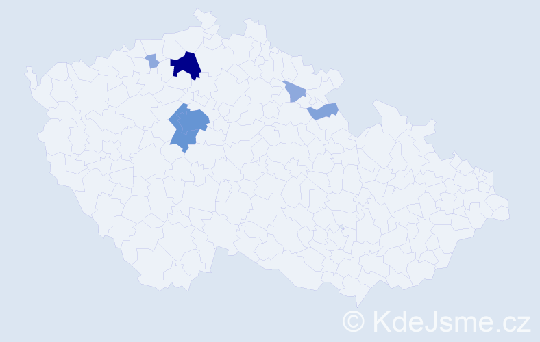 Příjmení: 'Rathausová', počet výskytů 18 v celé ČR