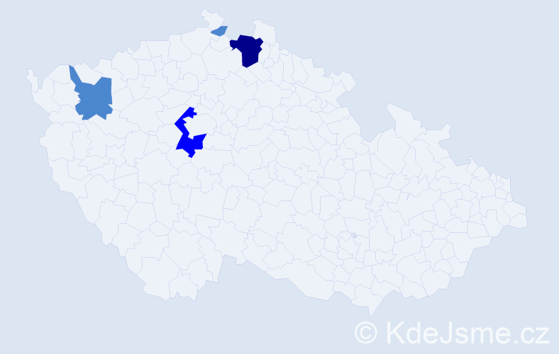 Příjmení: 'Leszkoven', počet výskytů 7 v celé ČR