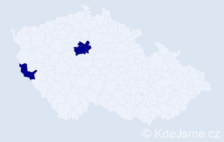 Příjmení: 'Baydyuk', počet výskytů 3 v celé ČR
