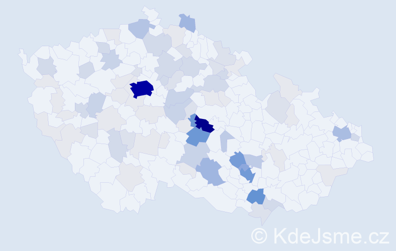 Příjmení: 'Pleskač', počet výskytů 315 v celé ČR