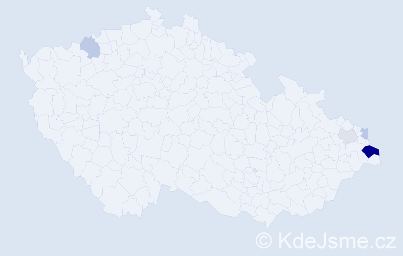 Příjmení: 'Gawel', počet výskytů 10 v celé ČR