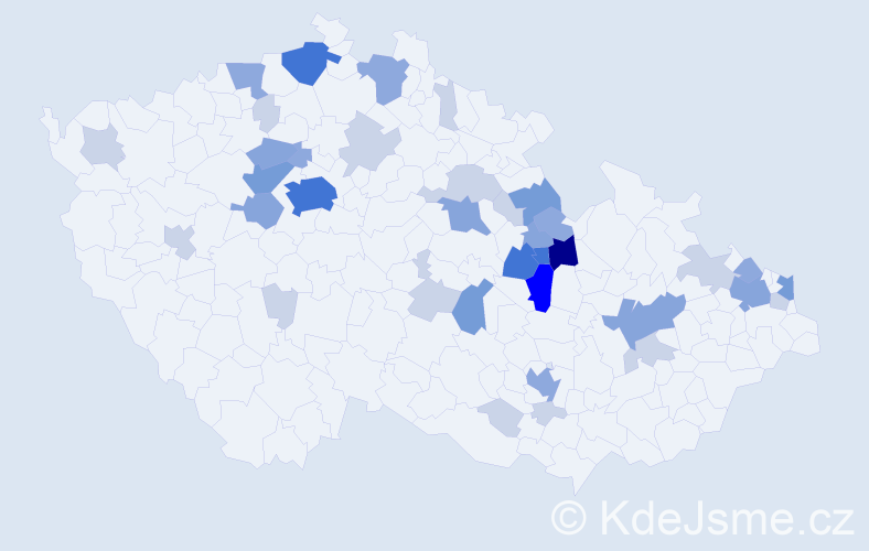 Příjmení: 'Betlach', počet výskytů 111 v celé ČR