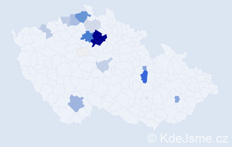 Příjmení: 'Vtelenská', počet výskytů 49 v celé ČR