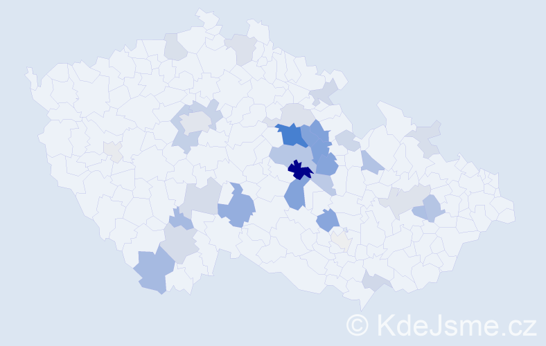 Příjmení: 'Nadrchal', počet výskytů 109 v celé ČR