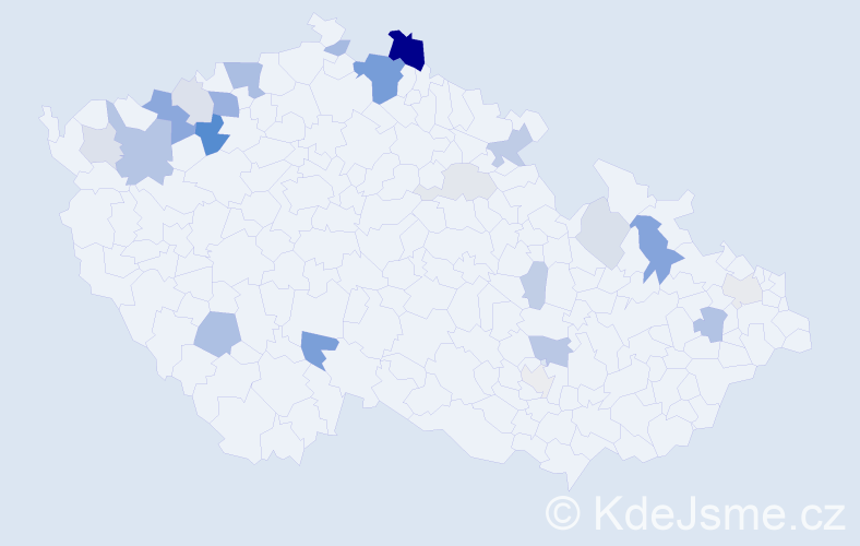 Příjmení: 'Dedecius', počet výskytů 57 v celé ČR