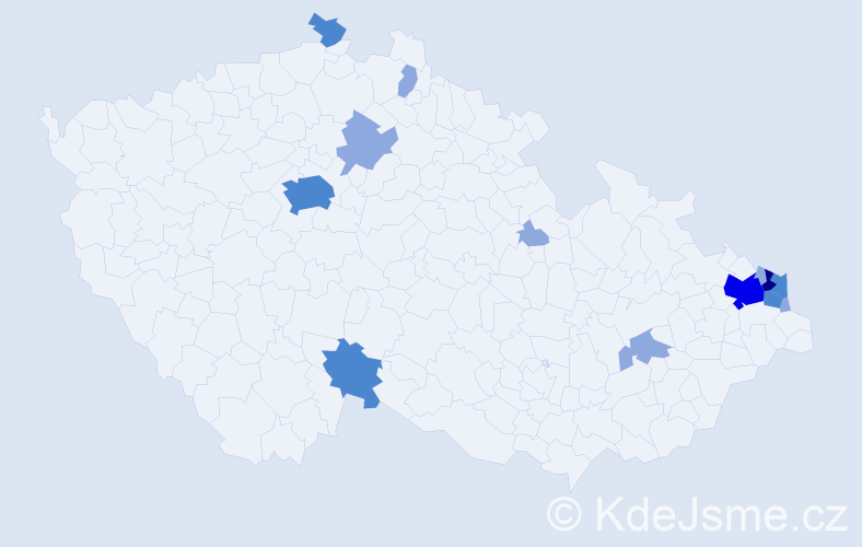 Příjmení: 'Kapias', počet výskytů 32 v celé ČR