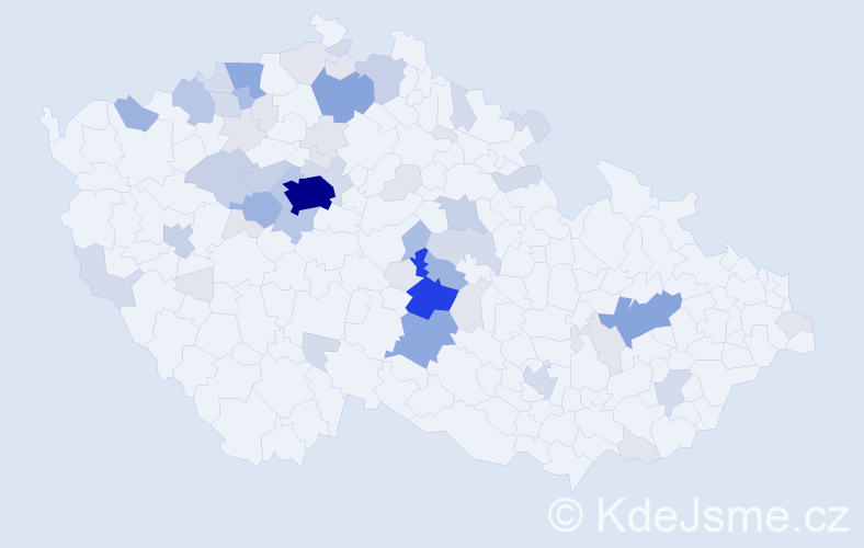 Příjmení: 'Pertlová', počet výskytů 178 v celé ČR