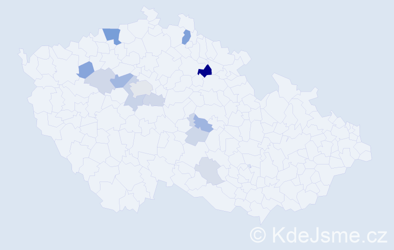Příjmení: 'Westfálová', počet výskytů 33 v celé ČR