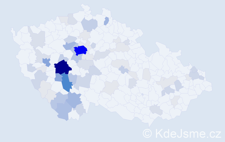 Příjmení: 'Tesková', počet výskytů 243 v celé ČR