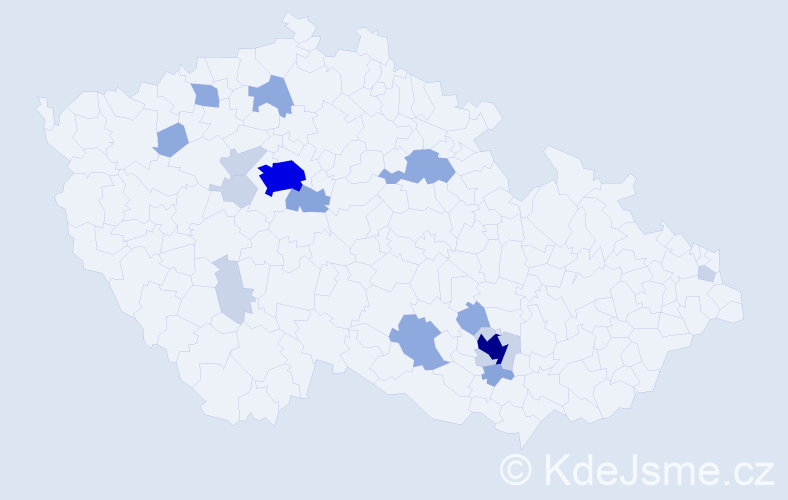 Příjmení: 'Kessnerová', počet výskytů 48 v celé ČR