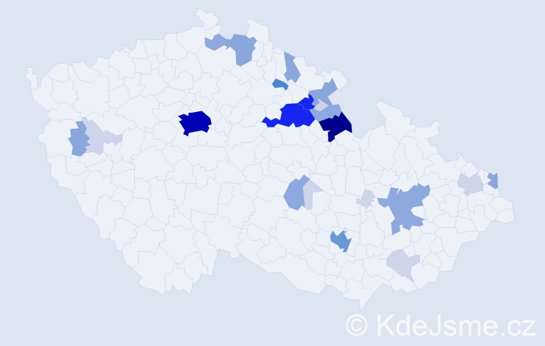 Příjmení: 'Lenfeldová', počet výskytů 90 v celé ČR