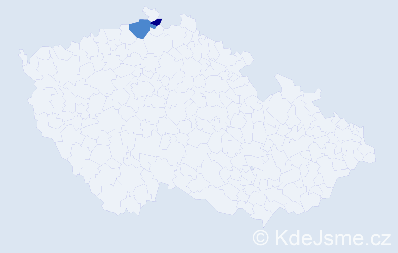 Příjmení: 'Sargsjan', počet výskytů 4 v celé ČR