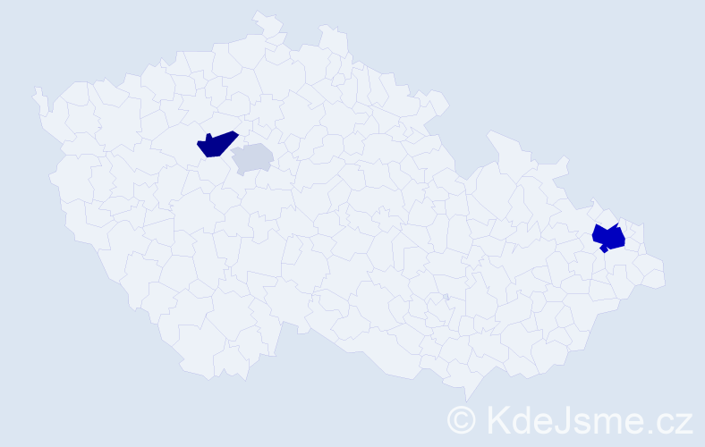 Příjmení: 'Svěrkot', počet výskytů 7 v celé ČR